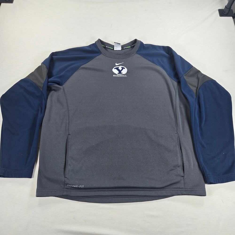 Nike Baseball Therma-Fit BYU Cougars Crewneck Pullover Men's Size XL